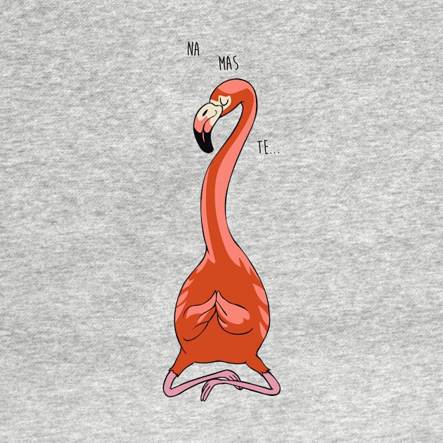 NAMASTE Flamingo by huebucket